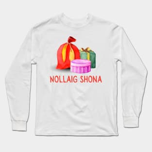 Nollaig Shona Irish Christmas Gift Ireland Lovers Long Sleeve T-Shirt